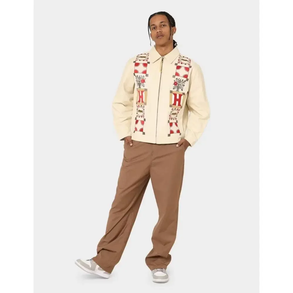 Honor The Gift Men's Hawthorne Patchwork Embroidered Canvas Box Fit Jacket
